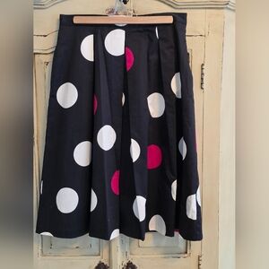 Talbots Polka Dot Midi Skirt